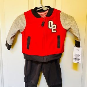 New Carter’s 3pc Varsity Jacket Set 3mo